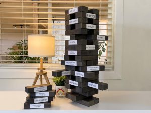 Jenga game depicting the significance of fundamentals