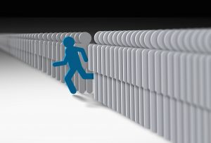 An Individual Breaking Free from the Group